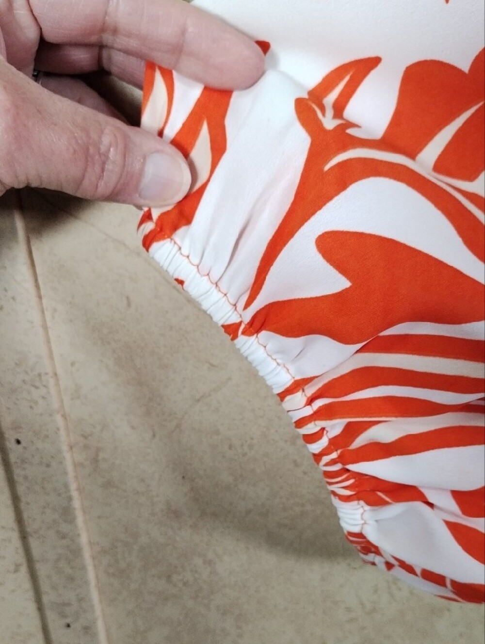 *H196 Jade Melody Tam orange floral v-neck puffy sleeve blouse XL FINAL PRICE - Picture 7 of 12